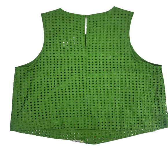 NWT Kate Spade x Target Green Eyelet Tank Top 3XL - Picture 3 of 7